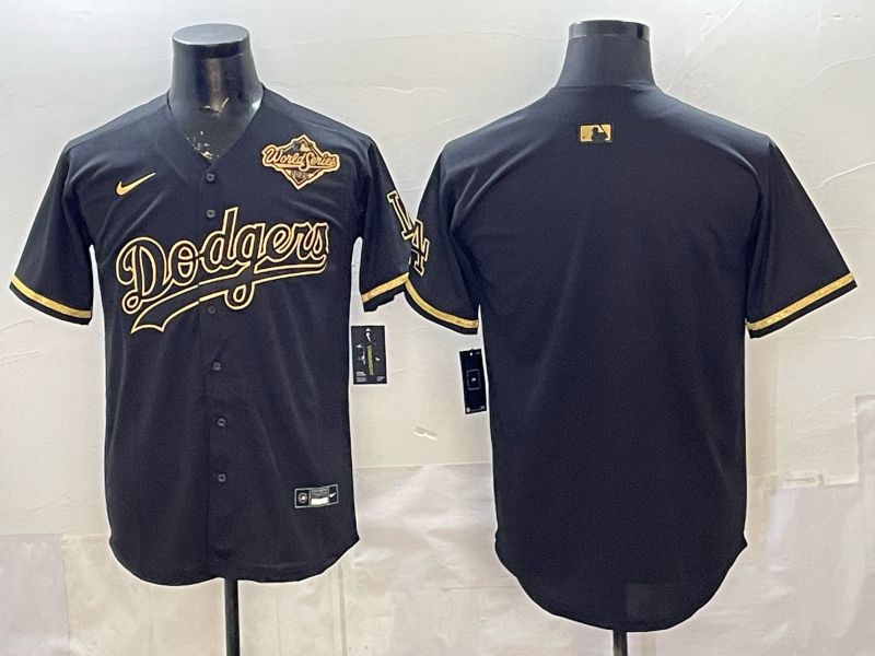 2026 Men Nike Los Angeles Dodgers Blank black gold Game MLB Jersey 007->los angeles dodgers->MLB Jersey